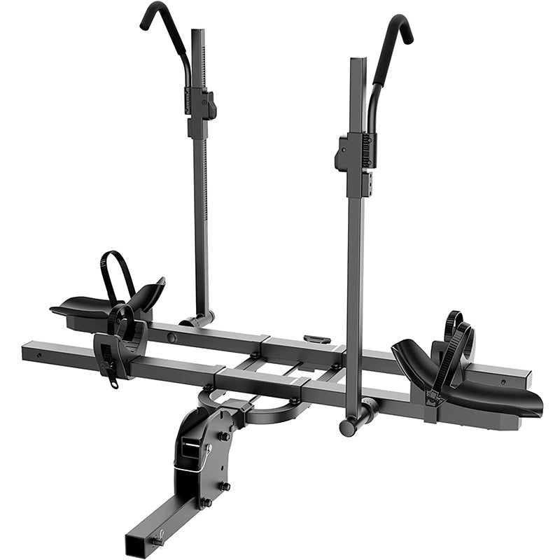 Heavy-Duty Hitch-Mount Bike Rack – Foldable Dual Bicycle Carrier | Fit for Tesla Model Y / Model 3 and Other Vehicles