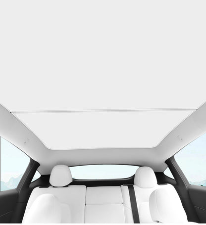 [MT-Y-020]Tesla Model Y(New Design） Panoramic Sunroof Sunshade (Front & Rear) | Heat-Resistant, Custom-Fit, Easy Install