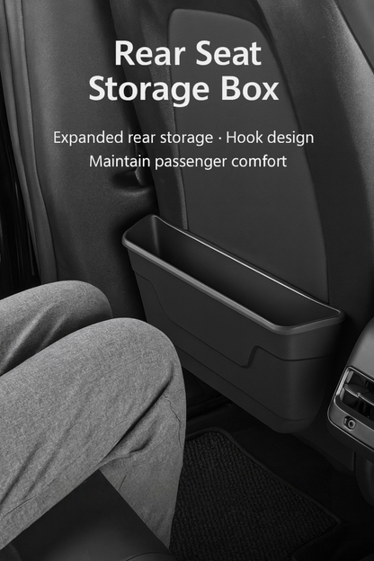【MT-Y-011]Tesla Model Y（New Design） Rear Seat Storage Box | Multi-Functional TPE Organizer with Hook Design