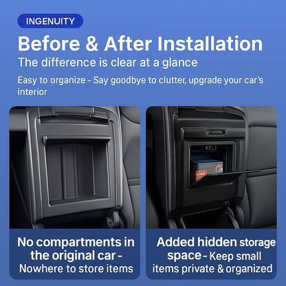 [MT-3-001]Center Console Magnetic Storage Box – Compatible with Tesla Model 3（new design）