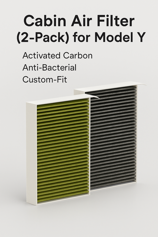 [MT-Y-026]Cabin Air Filter (2-Pack) for Model Y | Activated Carbon, Anti-Bacterial, Custom-Fit