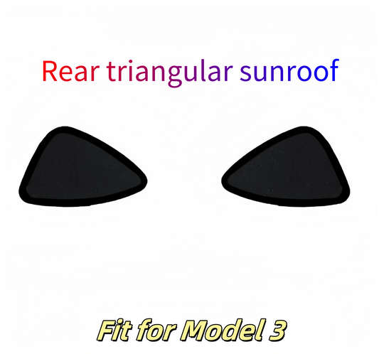 Tesla Model 3 Detachable Car Rear triangular sunroof Sunshade 2Pcs