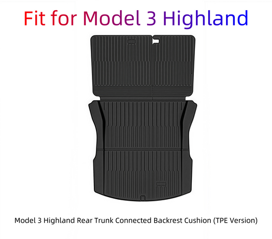 Model 3 Highland Rear Trunk Connected Backrest Cushion (TPE Version)