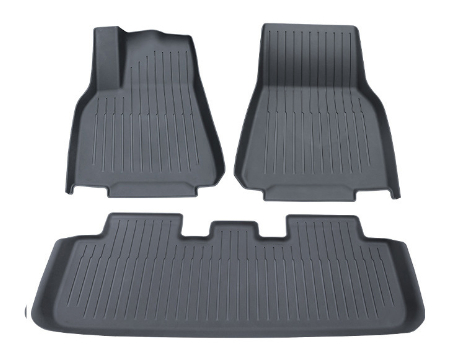 Floor Mats for Tesla Model Y&Model 3，Weather Durable TPE Automotive Interior Cargo Liners Trunk Mats Accessories for Model Y&Model 3