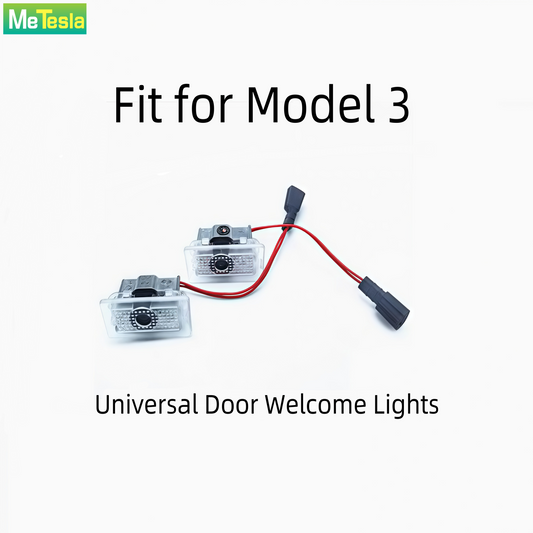 Premium Tesla Model 3 Door Projector Welcome Lights - OEM Fit, HD Projection, Enhanced Durability (Third-Party Accessory)