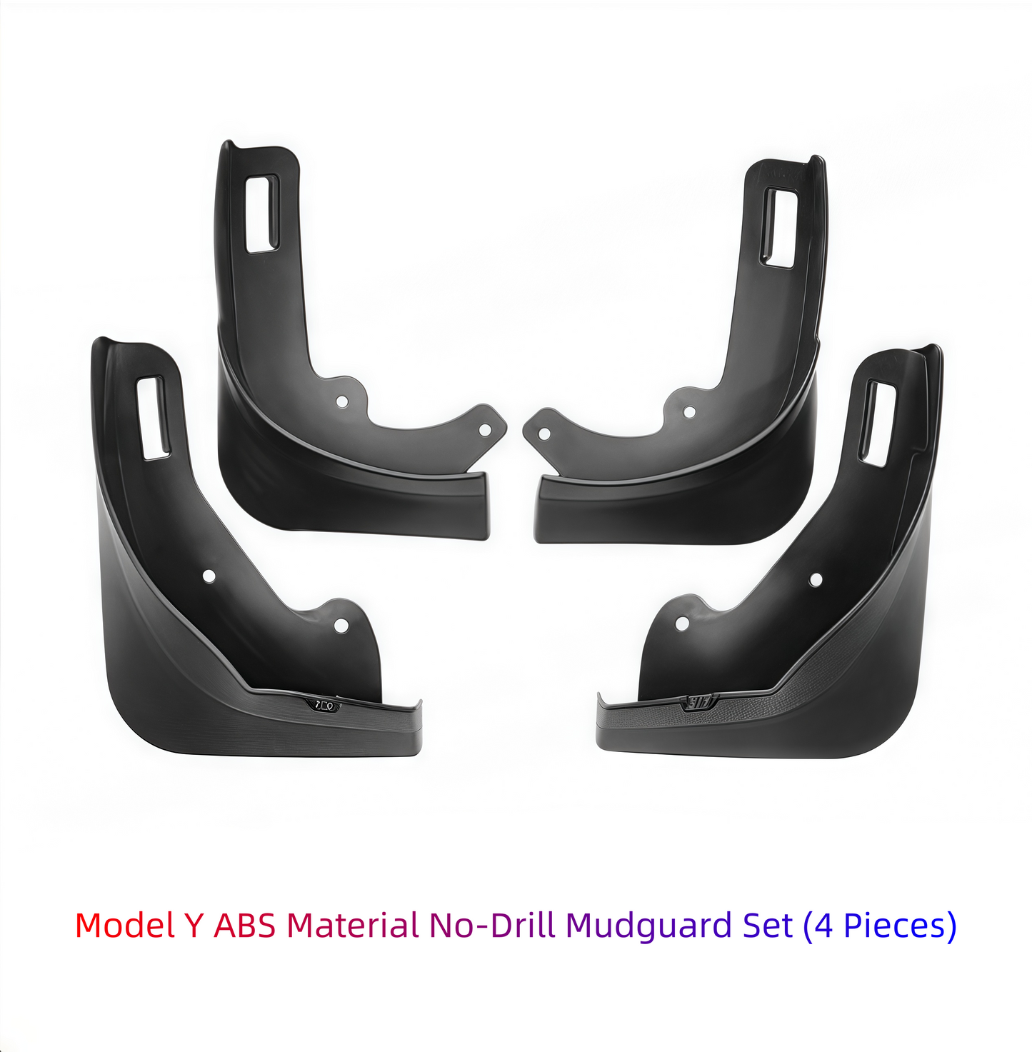 Model Y Car Mud Flaps - ABS Material, No-Drilling Required, 4-Piece Set