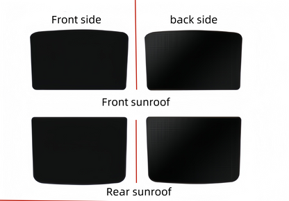 [MT-Y-019]Tesla Model Y Panoramic Sunroof Sunshade (Front & Rear) | Heat-Resistant, Custom-Fit, Easy Install