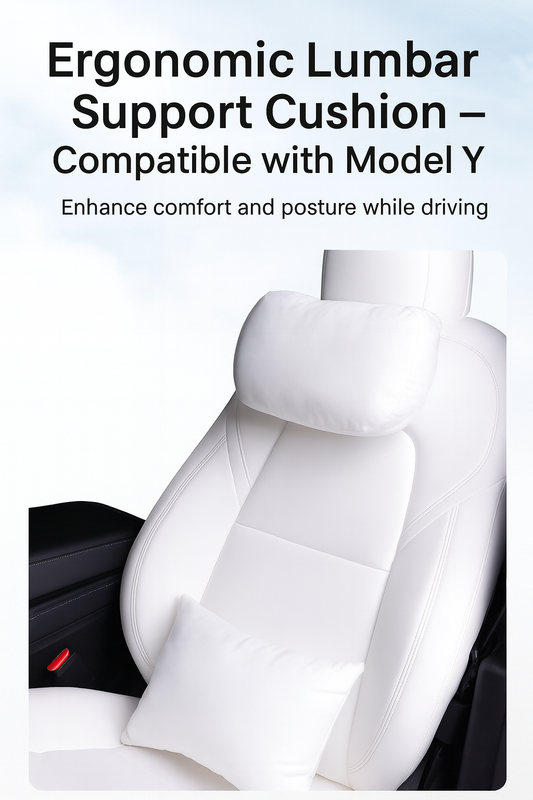 [MT-Y-025]Ergonomic Lumbar Support Cushion – Compatible with Model Y