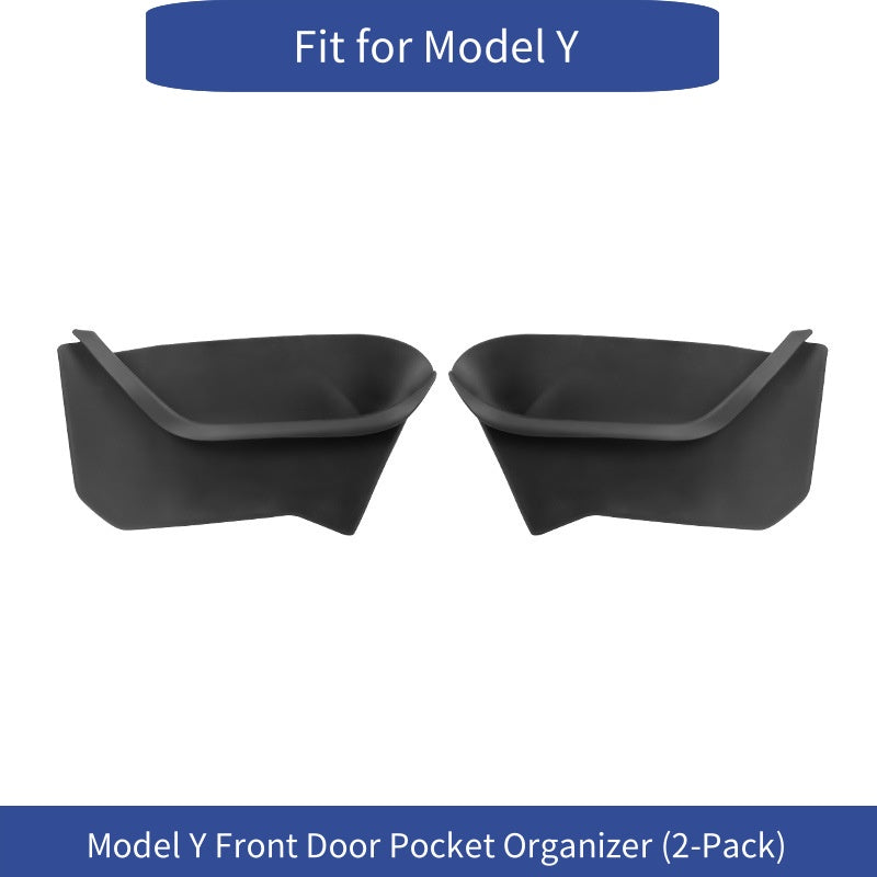 【MT-Y-006]Tesla Model Y Full-Coverage Door Pocket Storage Box | TPE Waterproof, Anti-Scratch, Custom-Fit Design