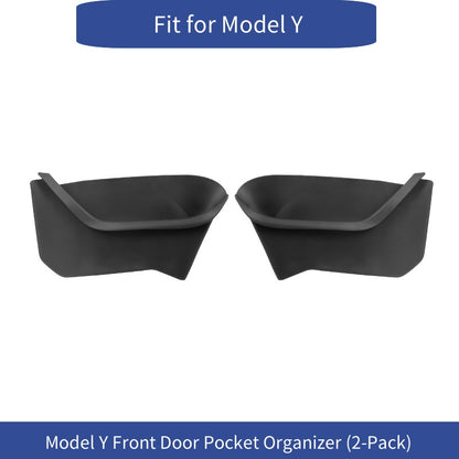 【MT-Y-006]Tesla Model Y Full-Coverage Door Pocket Storage Box | TPE Waterproof, Anti-Scratch, Custom-Fit Design