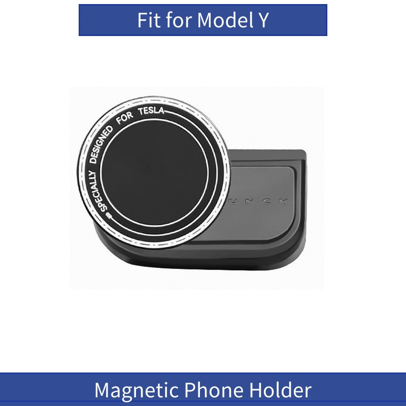 [MT-Y-014]Tesla Model Y (New Design) Magnetic Phone Holder | 360° Rotation, Strong Magnet, ABS Material