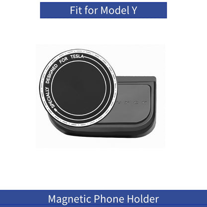 [MT-Y-014]Tesla Model Y (New Design) Magnetic Phone Holder | 360° Rotation, Strong Magnet, ABS Material