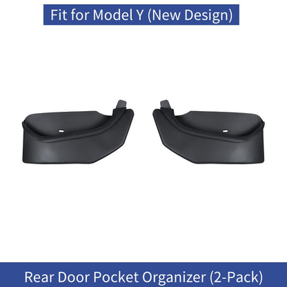 【MT-Y-007]Tesla Model Y(New Design) Full-Coverage Door Pocket Storage Box | TPE Waterproof, Anti-Scratch, Custom-Fit Design