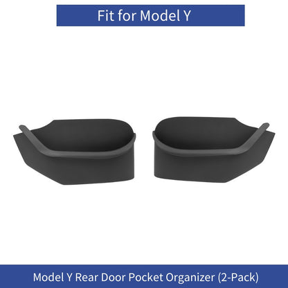 【MT-Y-006]Tesla Model Y Full-Coverage Door Pocket Storage Box | TPE Waterproof, Anti-Scratch, Custom-Fit Design
