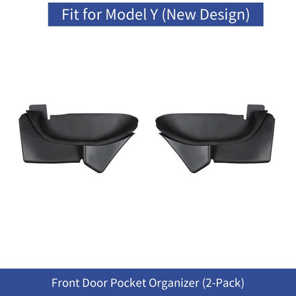 【MT-Y-007]Tesla Model Y(New Design) Full-Coverage Door Pocket Storage Box | TPE Waterproof, Anti-Scratch, Custom-Fit Design