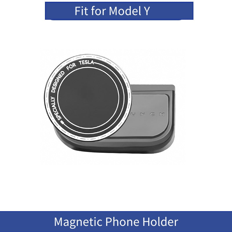 [MT-Y-014]Tesla Model Y (New Design) Magnetic Phone Holder | 360° Rotation, Strong Magnet, ABS Material