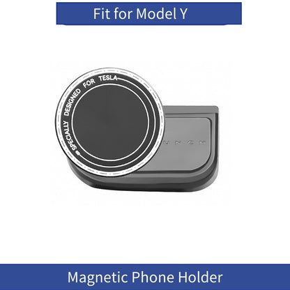 [MT-Y-014]Tesla Model Y (New Design) Magnetic Phone Holder | 360° Rotation, Strong Magnet, ABS Material