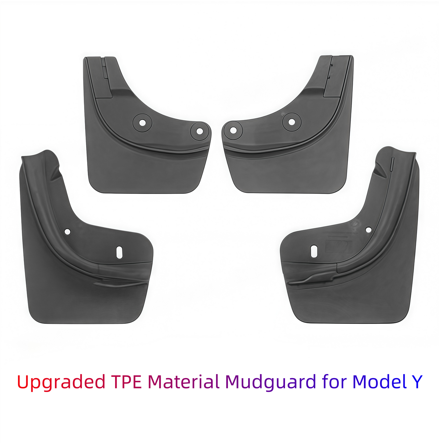 Upgraded Model Y Car Mud Flaps - TPE Material, Vehicle-Specific Design for Enhanced Protection