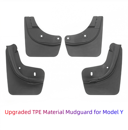 Upgraded Model Y Car Mud Flaps - TPE Material, Vehicle-Specific Design for Enhanced Protection