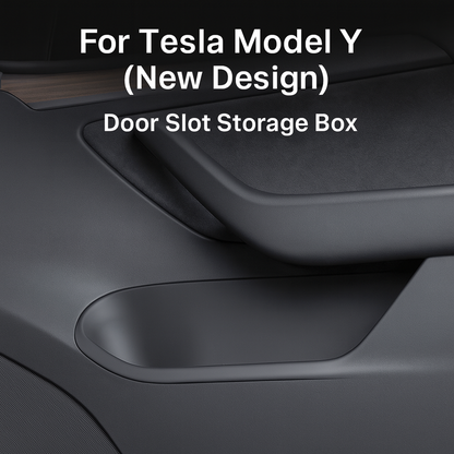 【MT-Y-007]Tesla Model Y(New Design) Full-Coverage Door Pocket Storage Box | TPE Waterproof, Anti-Scratch, Custom-Fit Design