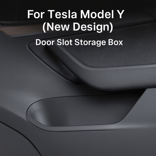 【MT-Y-007]Tesla Model Y(New Design) Full-Coverage Door Pocket Storage Box | TPE Waterproof, Anti-Scratch, Custom-Fit Design