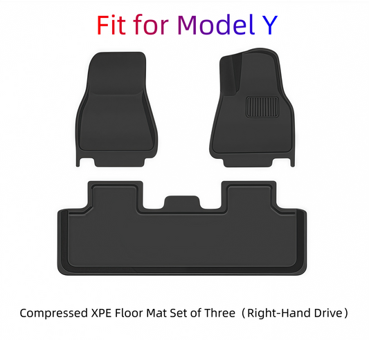 RHD Compression Molded XPE Floor Mat Set (3-Piece)