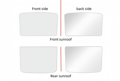 [MT-Y-019]Tesla Model Y Panoramic Sunroof Sunshade (Front & Rear) | Heat-Resistant, Custom-Fit, Easy Install