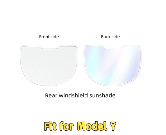 Tesla Model Y Detachable Car Rear windshield sunshade with gorgeous Colors