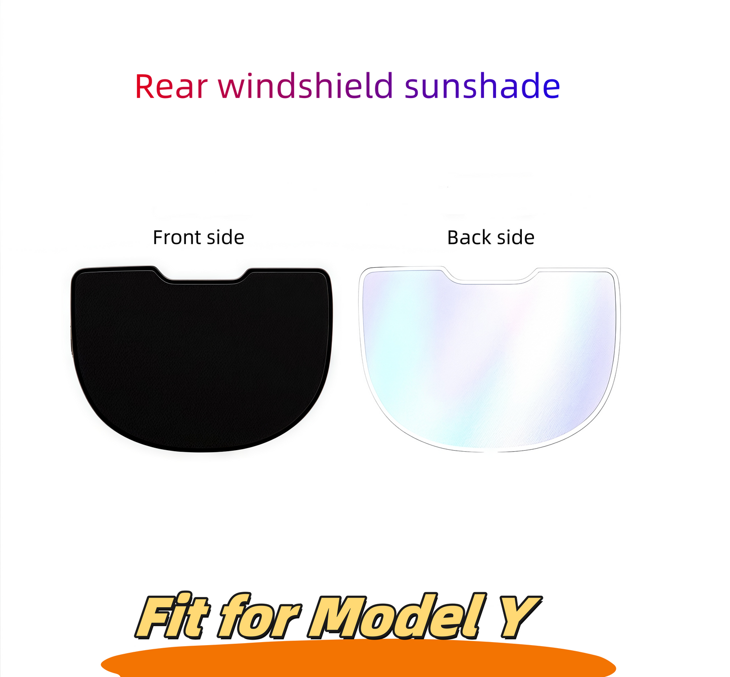 Tesla Model Y Detachable Car Rear windshield sunshade with gorgeous Colors