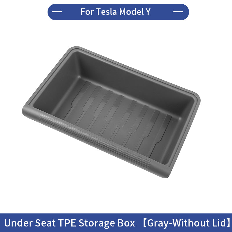 [MT-Y-001]Tesla Model Y Under Seat Storage Box | Custom-Fit TPE Material, Anti-Slip & Waterproof
