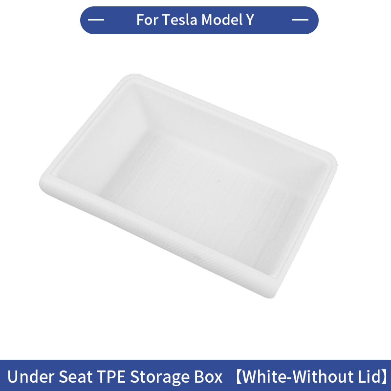 [MT-Y-001]Tesla Model Y Under Seat Storage Box | Custom-Fit TPE Material, Anti-Slip & Waterproof