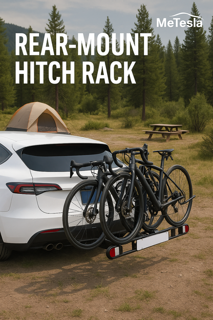3-Bike Rear-Mount Hitch Rack with Tilt Function – Aluminum Alloy Construction | Fits 2-Inch Tow Ball Mounts