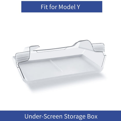 【MT-Y-008]Tesla Model Y Under-Screen Storage Box | Multi-Compartment, Anti-Slip & Noise-Reducing Design